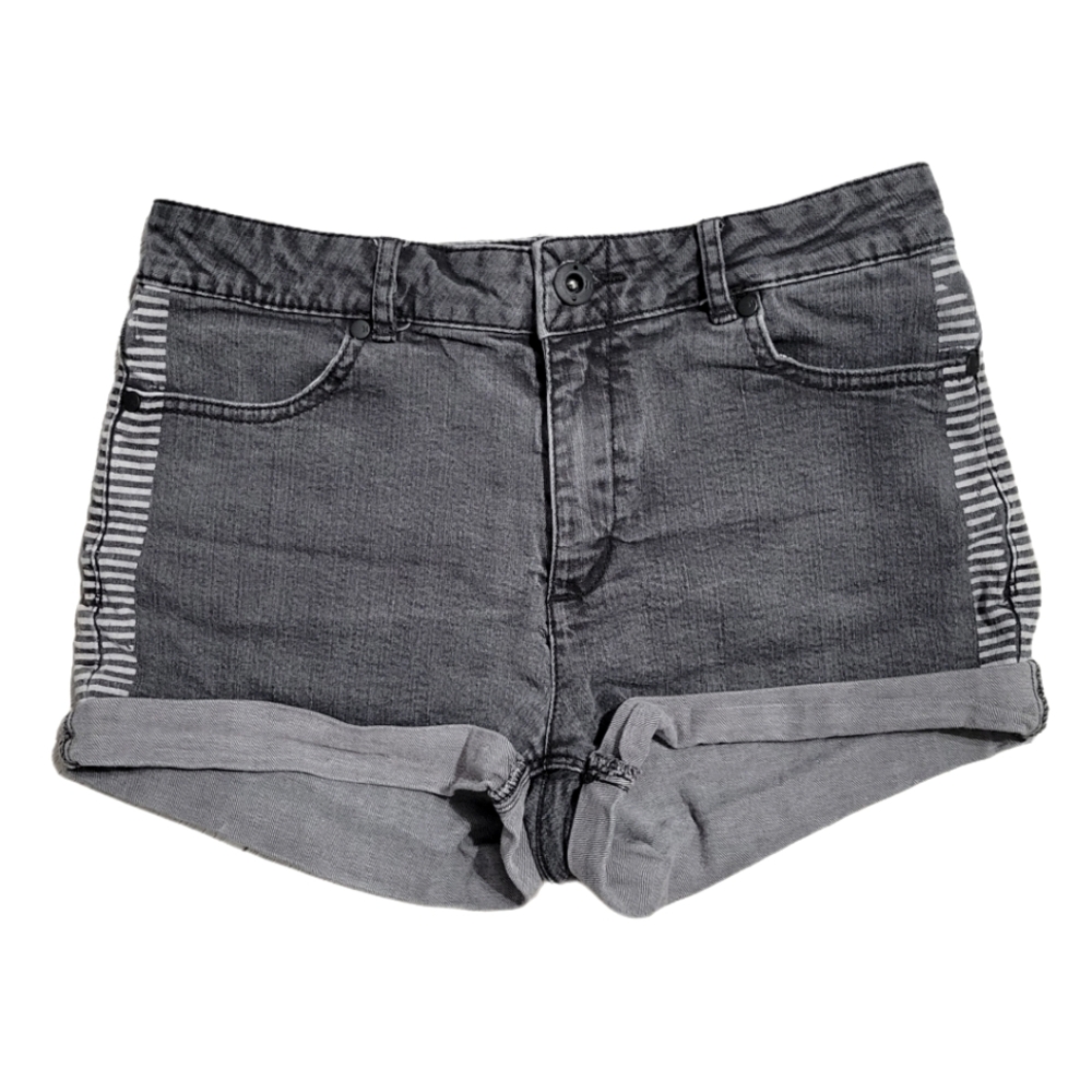 Hurley Black Wash Denim Shorts Size 27